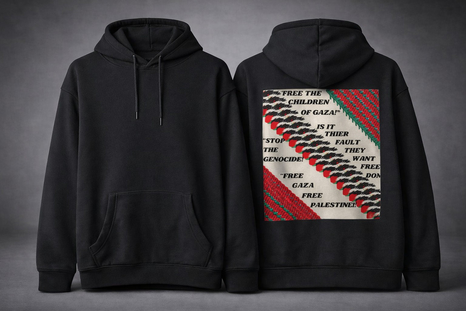 Cease Fire Now Hoodie (Back Print Only)